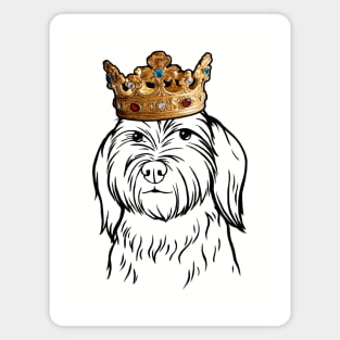 Australian Labradoodle Dog King Queen Wearing Crown Magnet